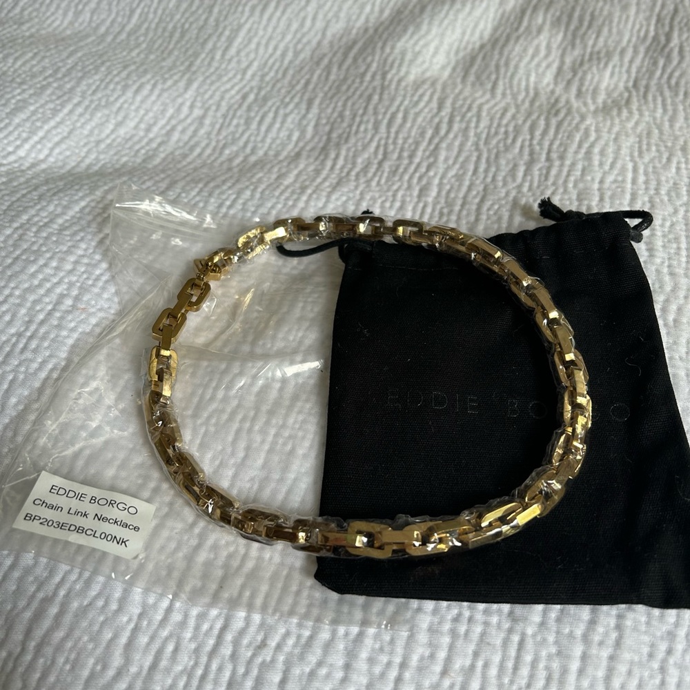Eddie Borgo Gold Supra Link 17” Necklace